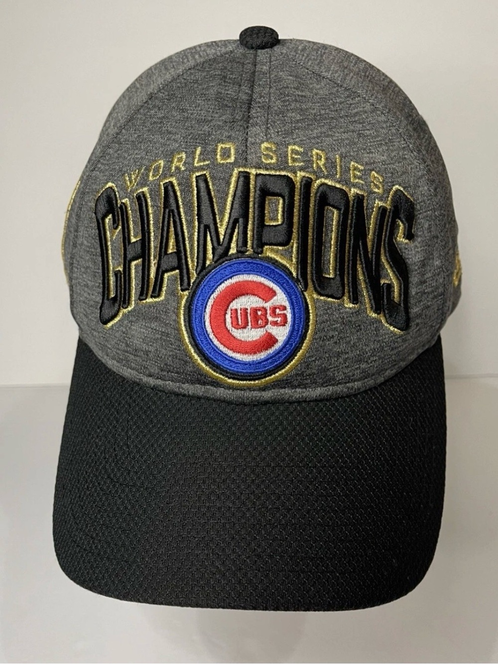 Chicago Cubs Hat Cap New Era One Size World Series Champions 2016 Gray MLB
